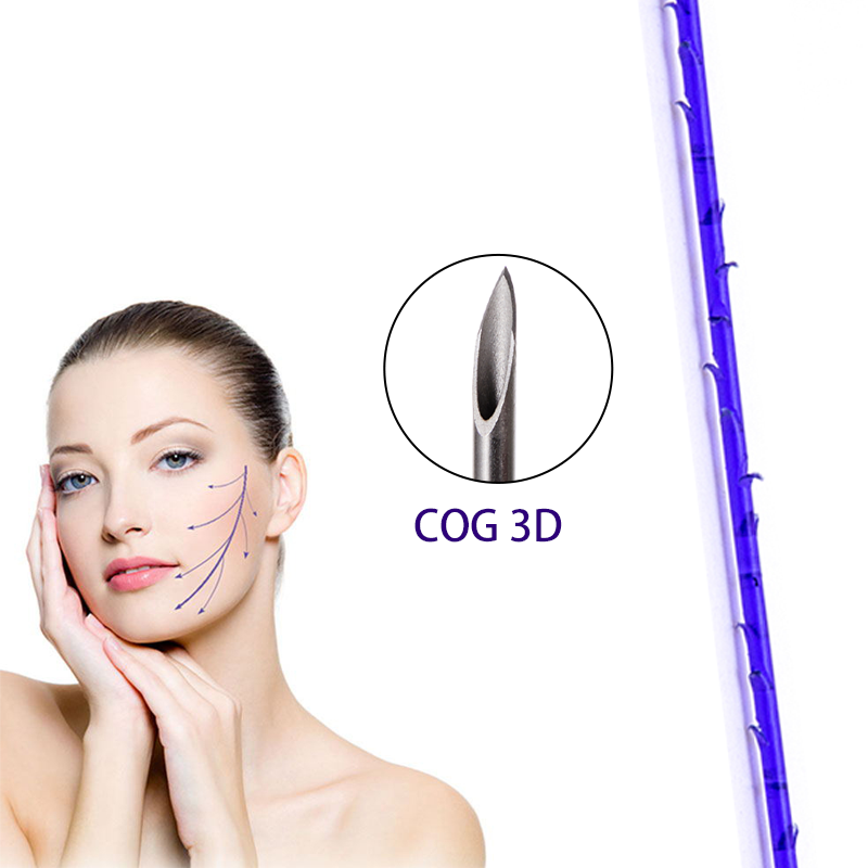 D.seahorse  Pdo Cog 3D Thread For Face and Body Lift sharp  blunt needle  thread lifting effect