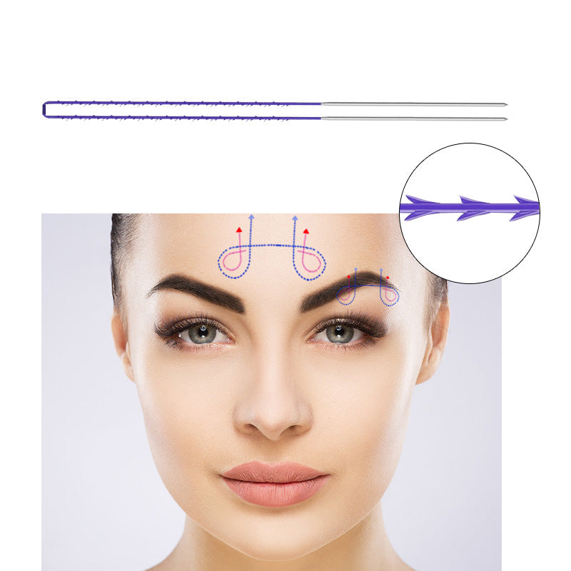 D.seahorse Pdo Cog Thread Double Needle  For Jainline Lift sharp Blunt 5PCS