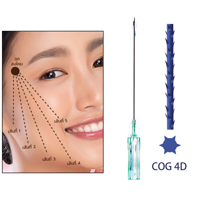 Auro Pdo Cog Thread  4D   L W Blunt Sharp Barbed thread