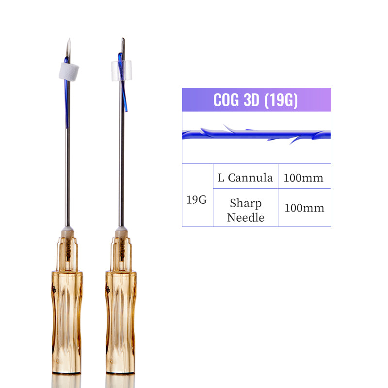 Auro Pdo Cog 3D Thread For Face Lift sharp  blunt needle Barbed thread lifting effect