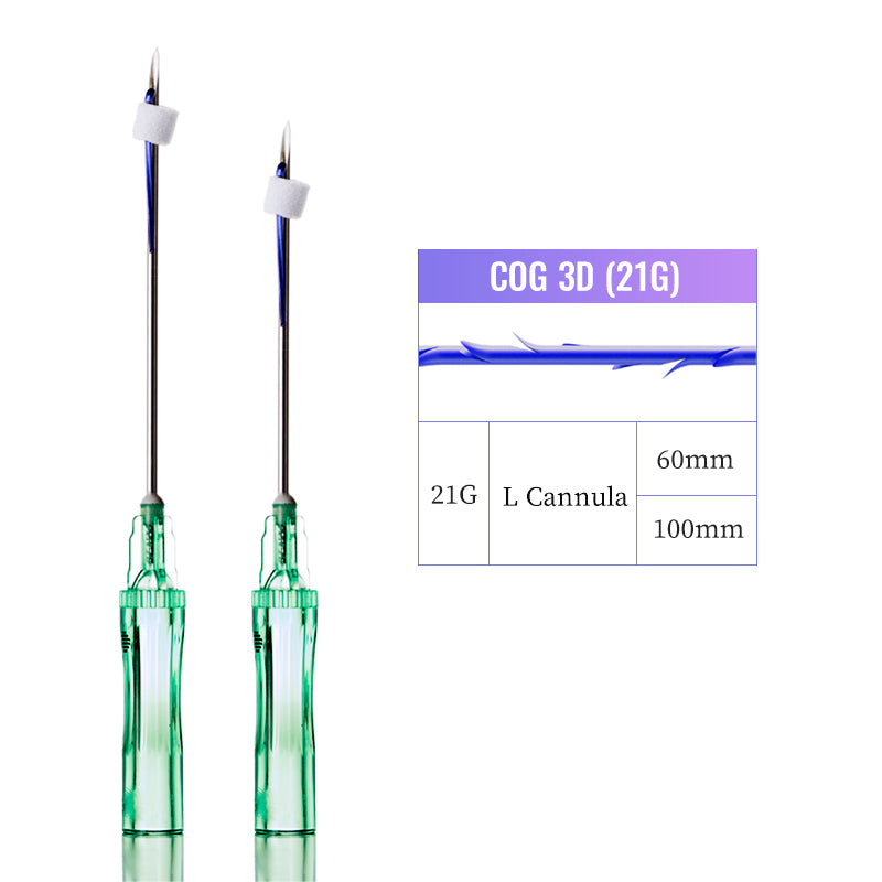 Auro Pdo Cog 3D Thread For Face Lift sharp  blunt needle Barbed thread lifting effect