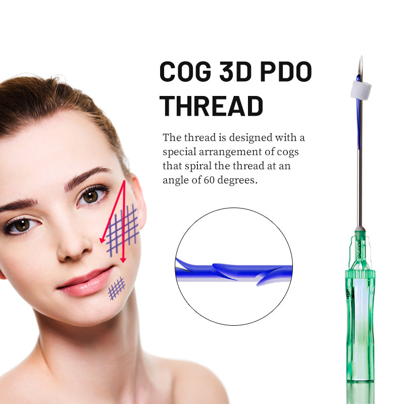 Deenora Pdo Cog 3D Thread For Face and Body Lift Sharp  Blunt Needle