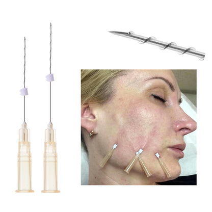 Deenora PCL Mono Screw Fadenlifting für das Gesicht mit spitzer Nadel