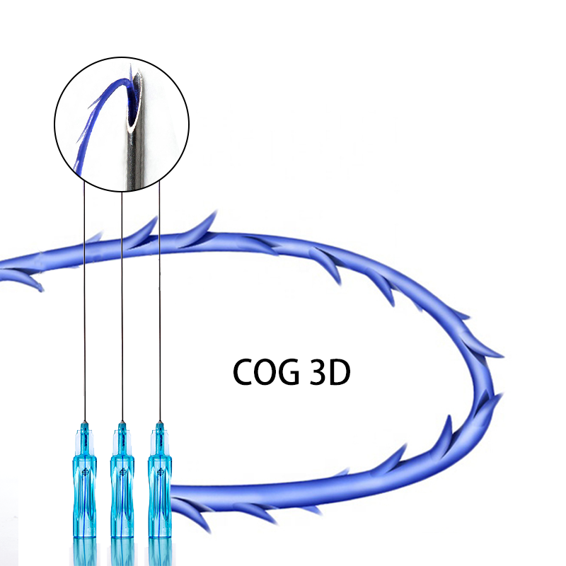 D.seahorse  Pdo Cog 3D Thread For Face and Body Lift sharp  blunt needle  thread lifting effect