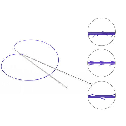 Auro Pdo Double Needle Thread For Eyebrow Jaline  Lift sharp Blunt 5PCS