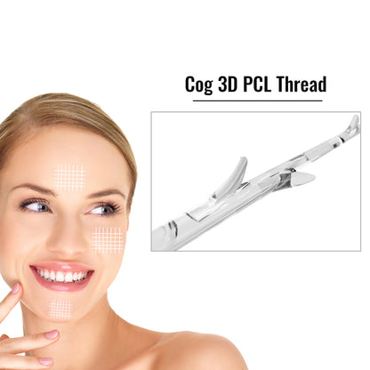 Lifting de cejas, mejillas y rostro con hilo Auro PDO Cog 3D