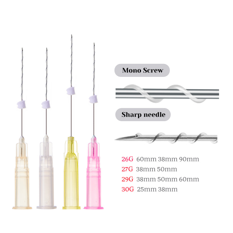 Auro PCL Mono Screw Thread Sharp Needle 26gG 29G 30G 27G
