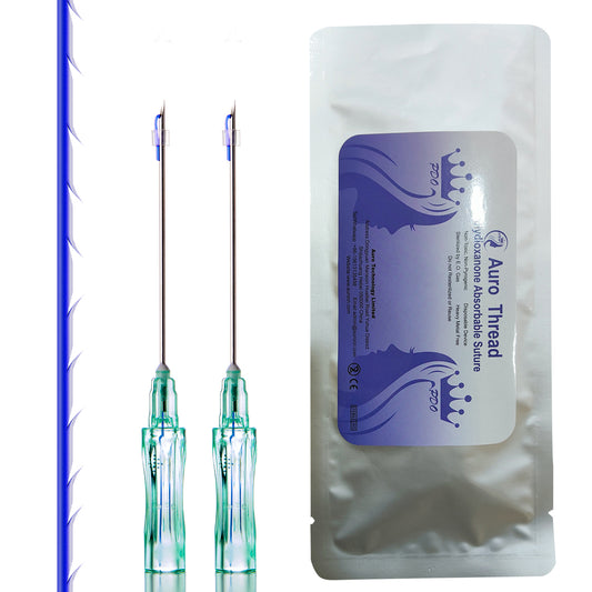 Auro PDO Barbed Cog 5-1 Thread Sharp Needle