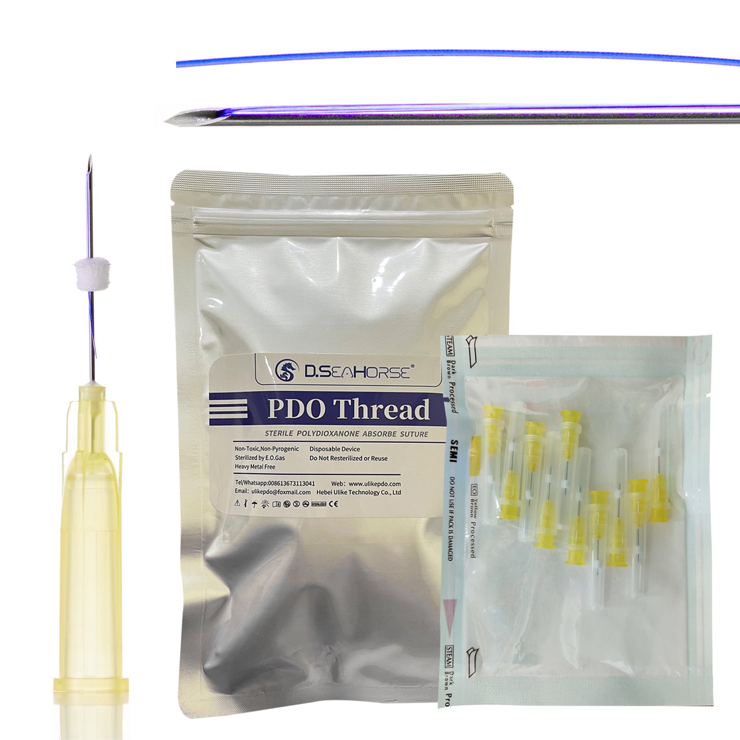 Dseahorse Pdo mono thread  smooth  thread Effectively fills skin depressions