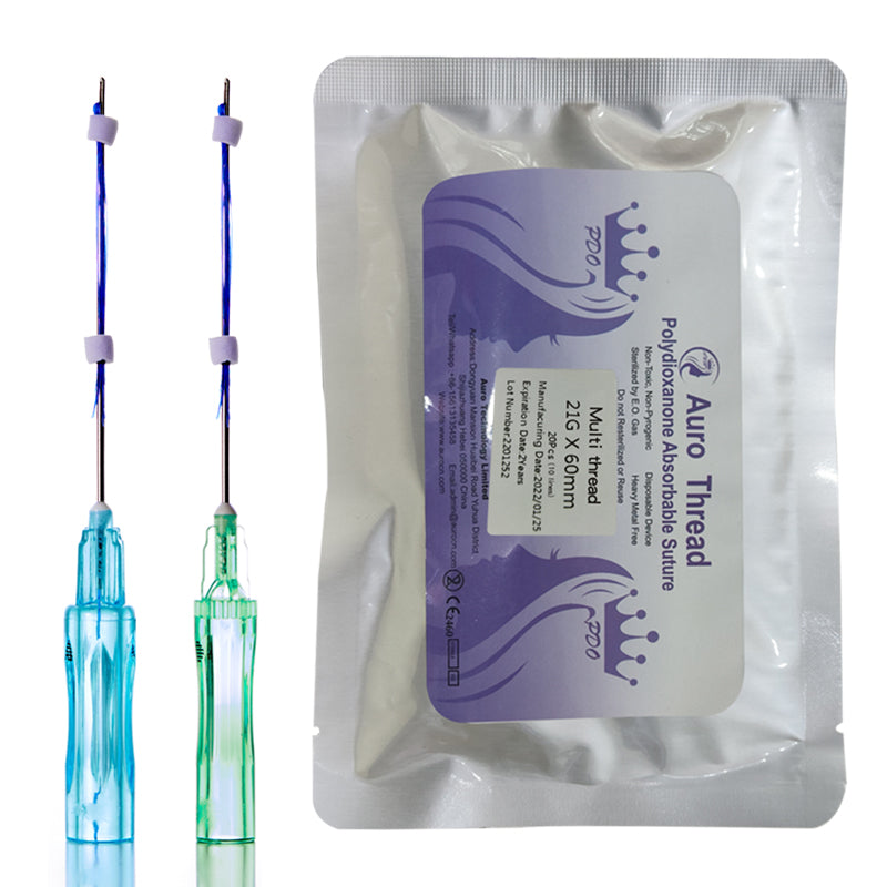 Auro PDO Multi Thread Para levantamiento de pliegues nasolabiales